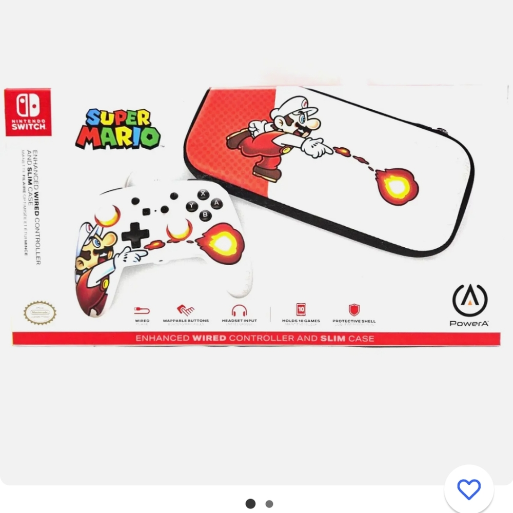 Super Mario combo controller &  case NIB